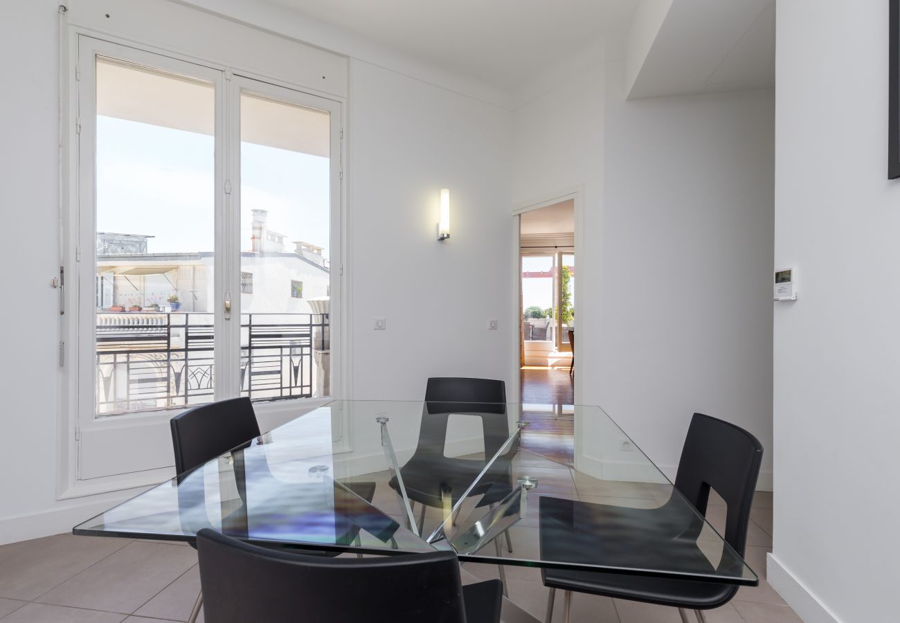 Apartment in Nice - N&J - SEA VIEW TERRACE PENTHOUSE - Private terrace