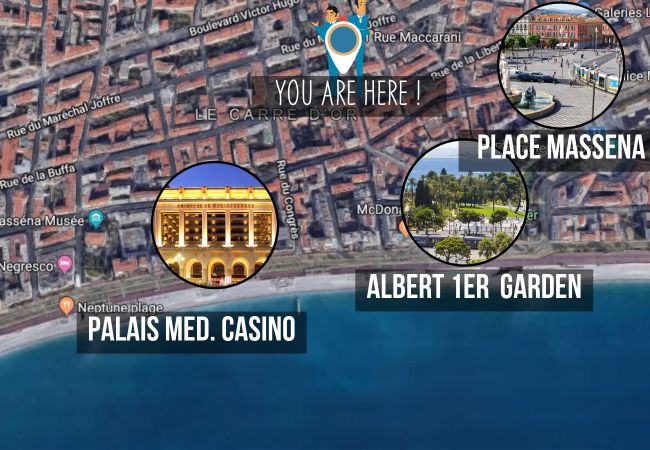 Apartment in Nice - N&J - PALAIS MARIE PRESTIGE - Central - By sea Apartment in Nice - N&J - PALAIS MARIE PRESTIGE - Central - By sea