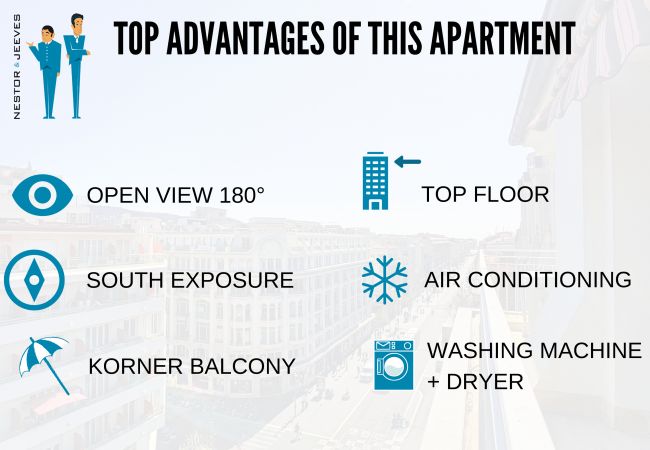Apartment in Nice - N&J - NOTRE DAME - Hyper center - Top floor
