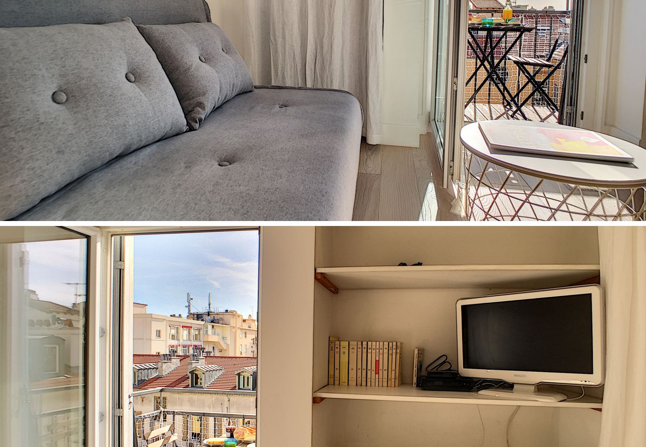 Apartment in Nice - N&J - DUPLEX MIROIR - Hyper center - Top floor