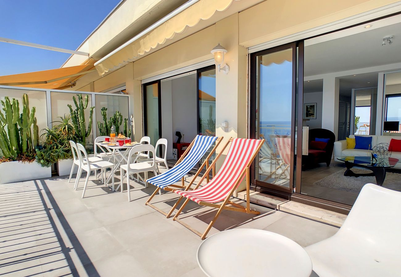 Apartment in Nice - N&J - PARADISE PROMENADE - Terrace 20m² sea view