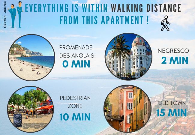 Apartment in Nice - N&J - BLUE PROMENADE - Sea front - central - Luxe Apartment in Nice - N&J - BLUE PROMENADE - Sea front - central - Luxe