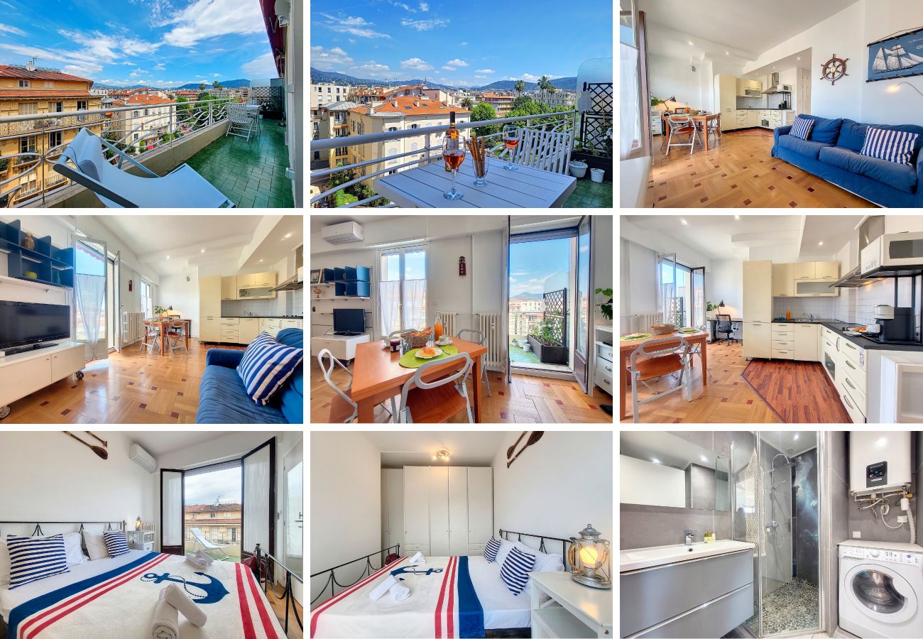 Apartment in Nice - N&J - CAPITAINE TERRASSE - Central - Close sea