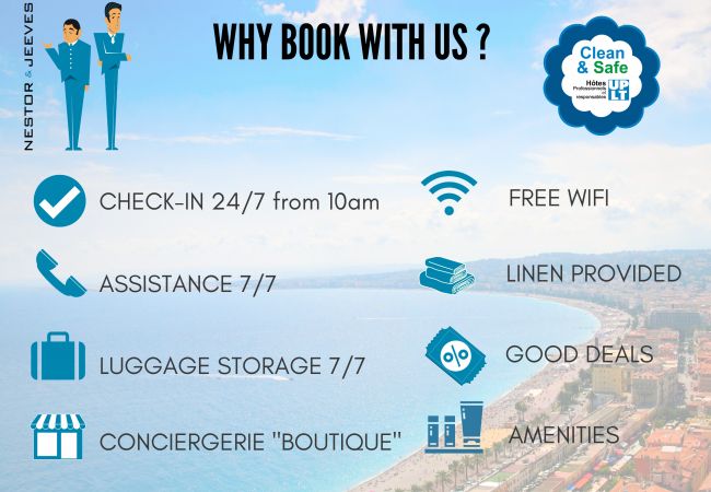 Apartment in Nice - N&J - NICE TO MEET YOU - Central - Top floor Apartment in Nice - N&J - NICE TO MEET YOU - Central - Top floor