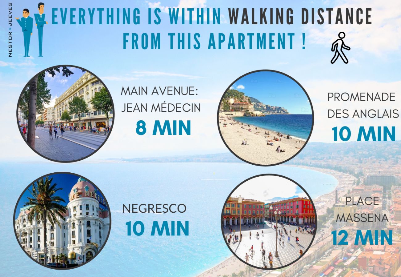 Apartment in Nice - New! N&J - NISSA - Central - Modern 