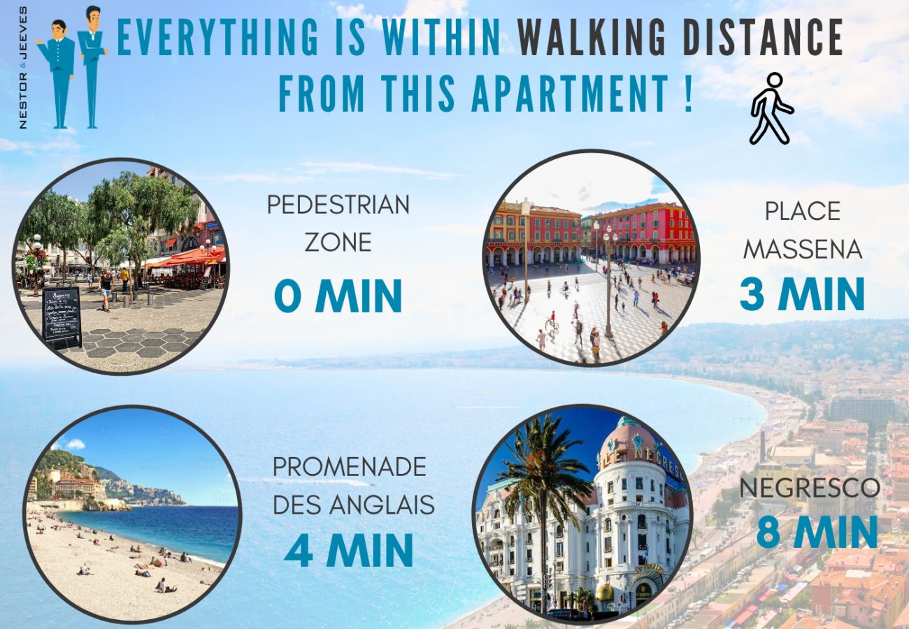Apartment in Nice - New! N&J - LE VICTORIA - Central - Terrace