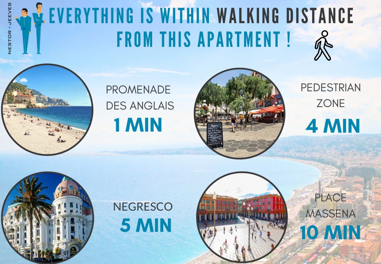 Apartment in Nice - New! N&J - TERRASSE D'OR - By sea - Terrace