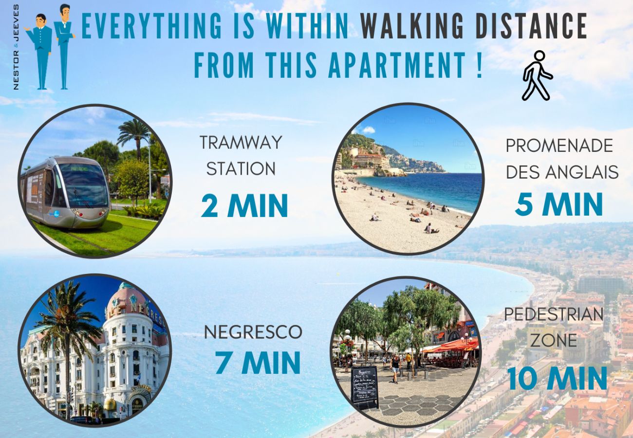 Apartment in Nice - New! N&J - BELLA GAMBETTA - Balcony - Close sea