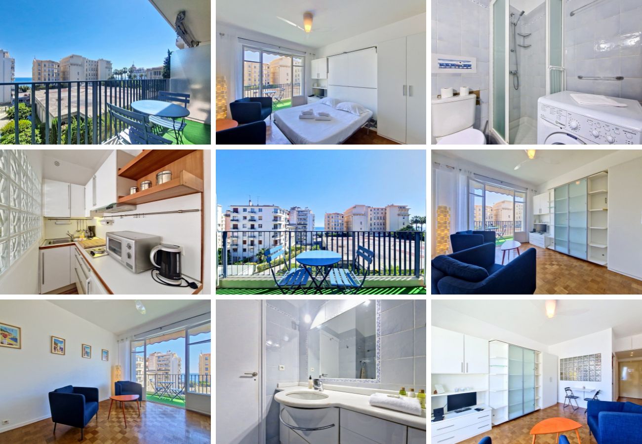Studio in Nice - New! N&J - BALCON D'AZUR - By sea - Balcony