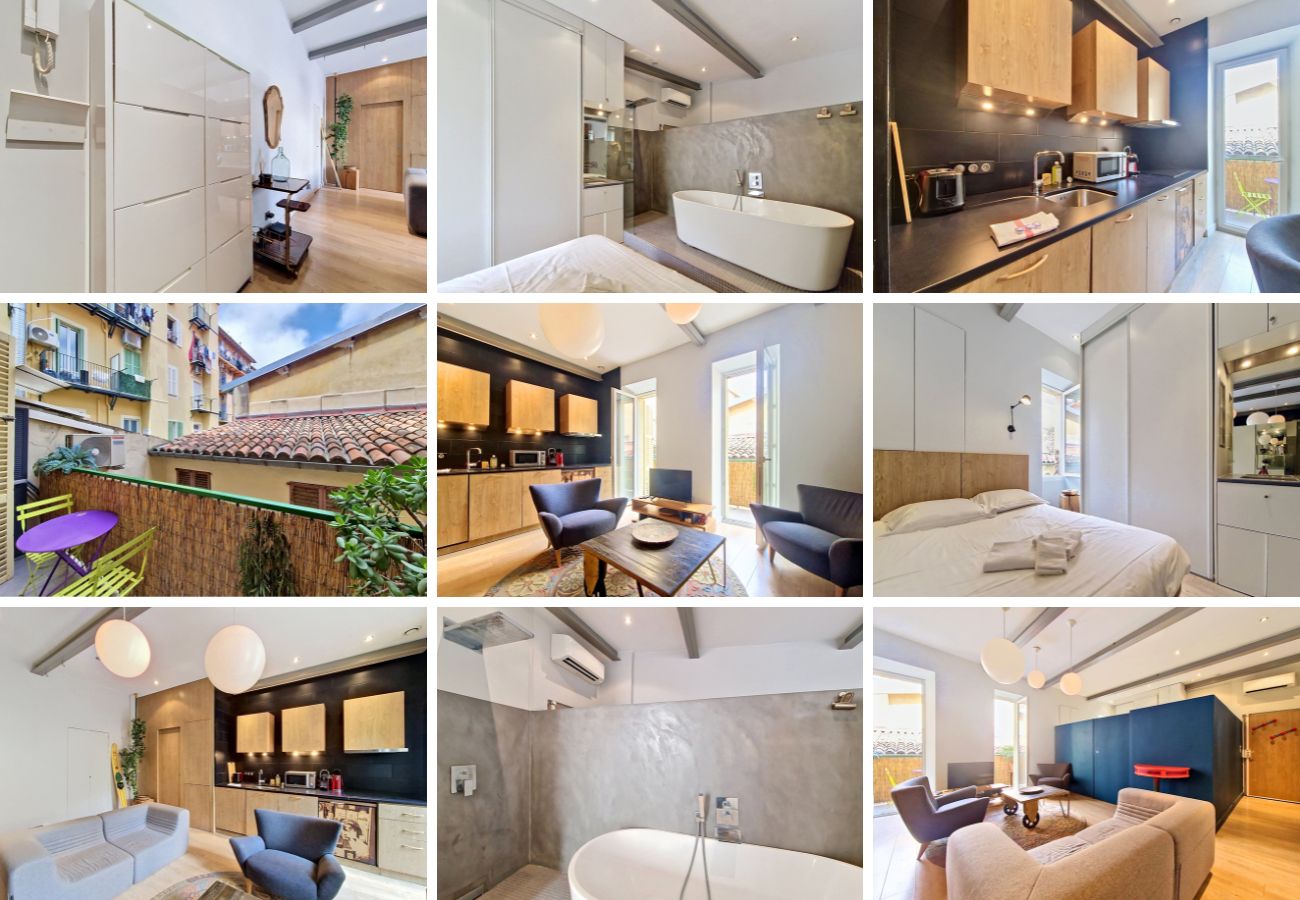 Apartment in Nice - New! N&J - COCON BONAPARTE -  Place du Pin - Balcony