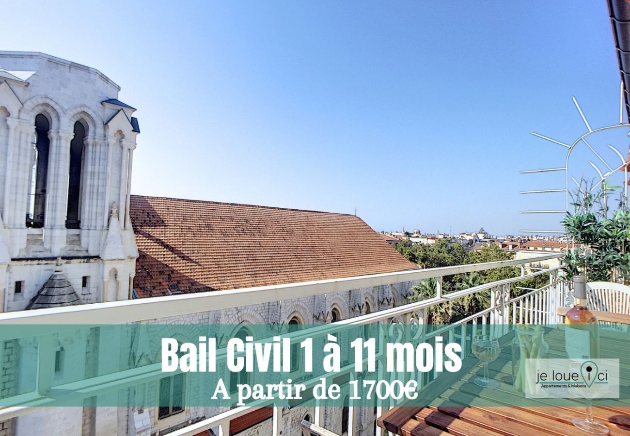 Apartment in Nice - NOTRE DAME TOP FLOOR - CIVIL LEASE FROM 1 TO 11 MONTHS