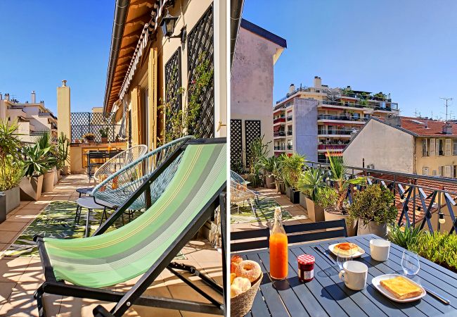 Appartement à Nice - N&J - SUNNY TERRACE - Proche mer - Dernier étage Appartement à Nice - N&J - SUNNY TERRACE - Proche mer - Dernier étage