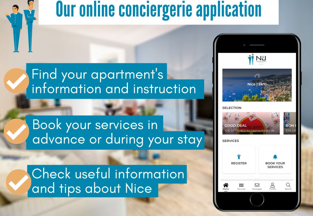Appartement à Nice - N&J - MARIN DEBUSSY - Hyper centre 