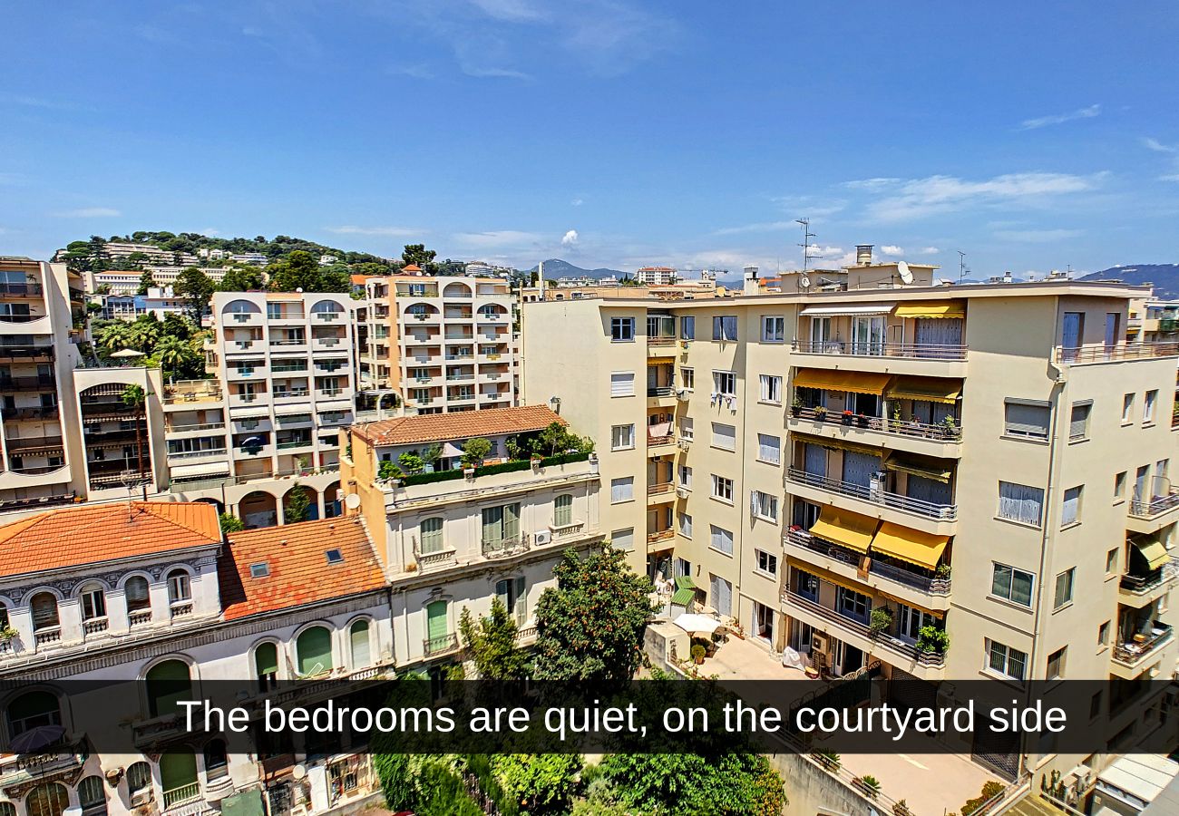 Appartement à Nice - N&J  - PARADISE PROMENADE - Terrasse 20m² avec vue mer - Dernier étage