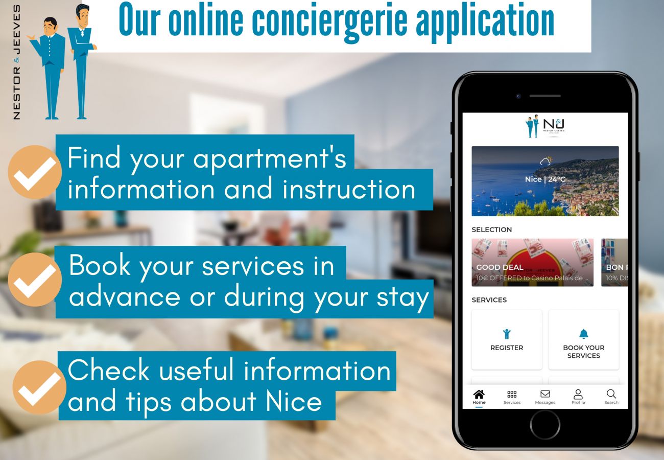 Appartement à Nice - N&J - NICE TO MEET YOU - Central - Dernier étage