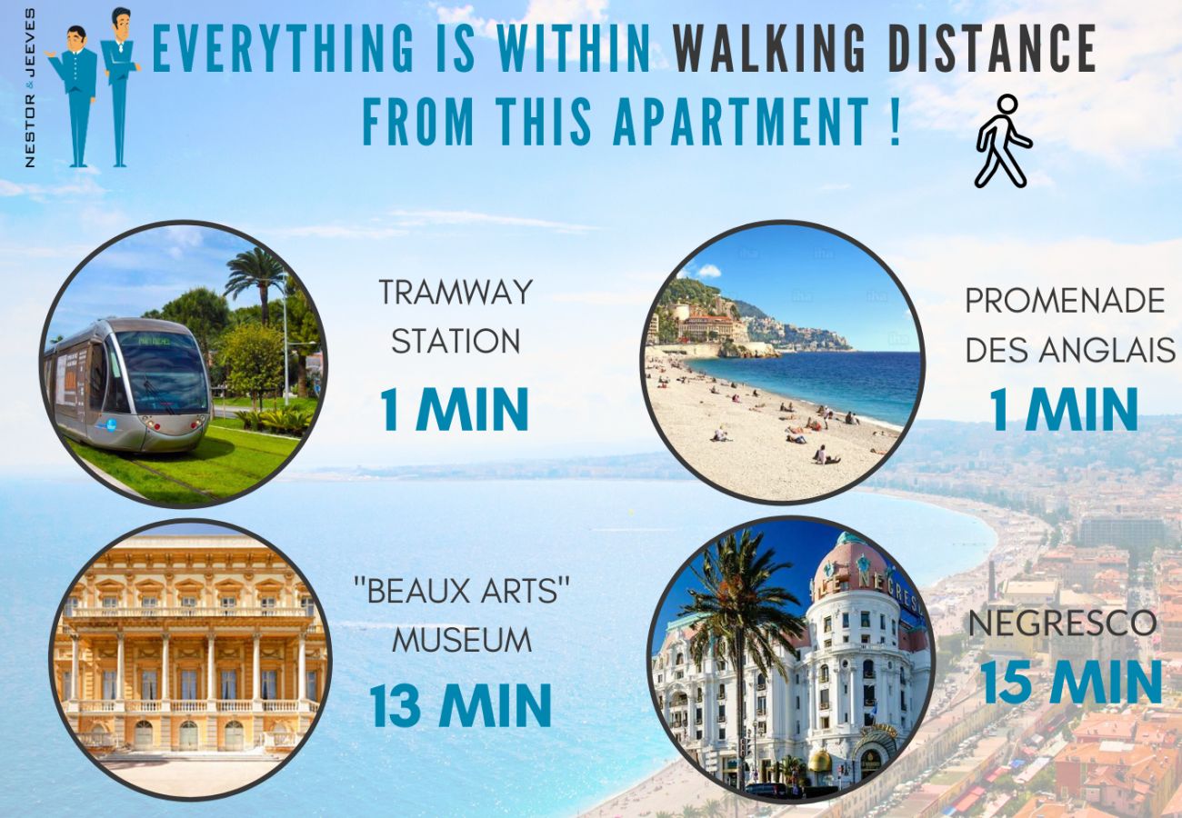 Appartement à Nice - N&J  - VILLA FAY - Promenade - Proche Mer