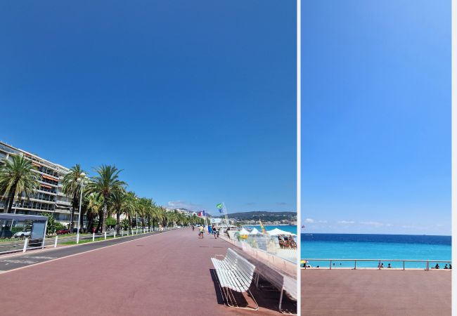 Appartement à Nice - NOUVEAU! N&J - PROMENADE DU SUD - Vue mer Appartement à Nice - NOUVEAU! N&J - PROMENADE DU SUD - Vue mer