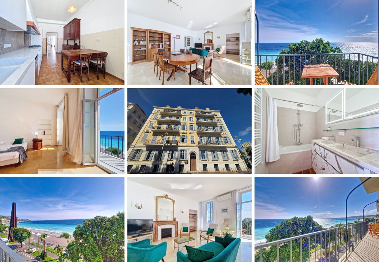 Appartement à Nice - NOUVEAU! N&J - BLEU PANORAMA - Vue mer