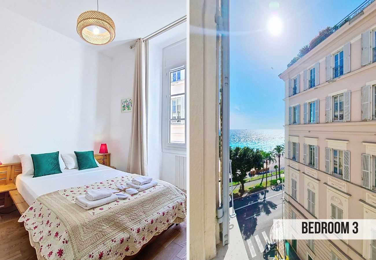 Appartement à Nice - NOUVEAU! N&J - BLEU PANORAMA - Vue mer