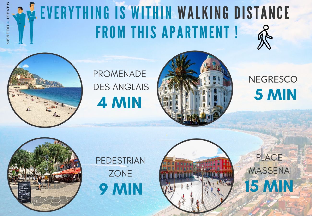 Appartement à Nice - Nouveau! N&J  - CASA GAMBETTA - Procher mer