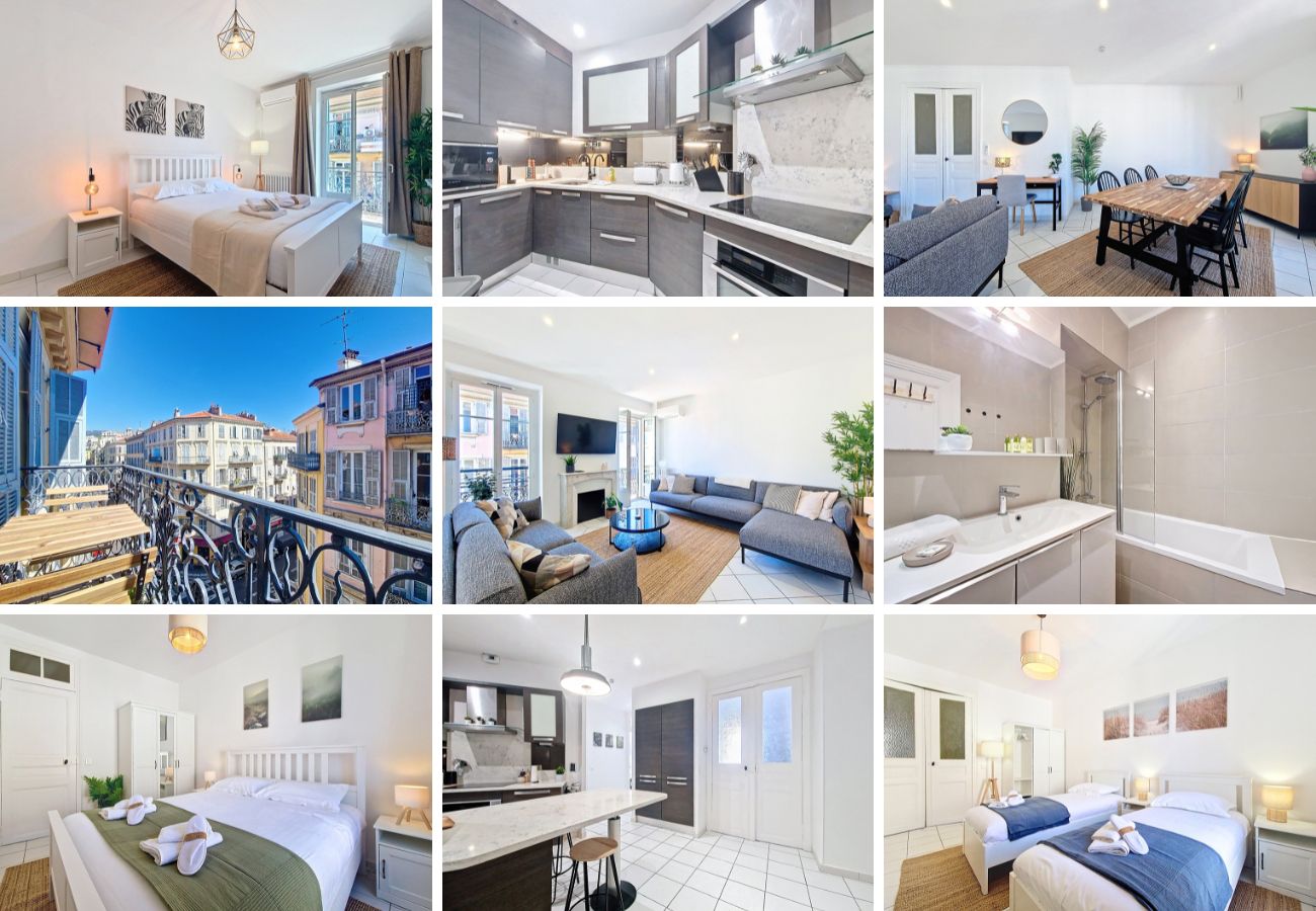 Appartement à Nice - Nouveau! N&J  - EVASION NICOISE - Central - Lumineux