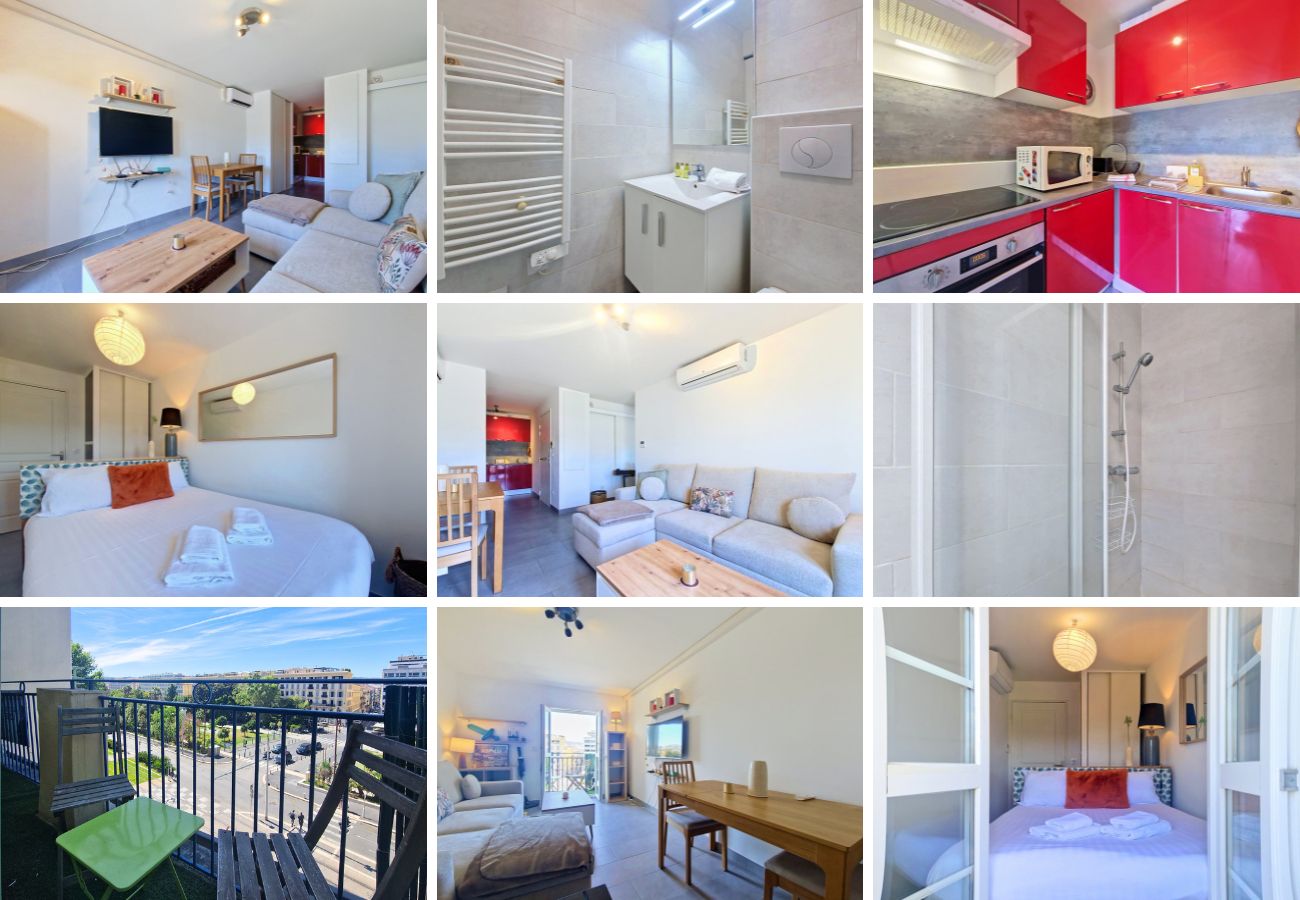 Appartement à Nice - Nouveau! N&J  - L'ECRIN DU PAILLON  - Proche Vieux Nice - Balcon