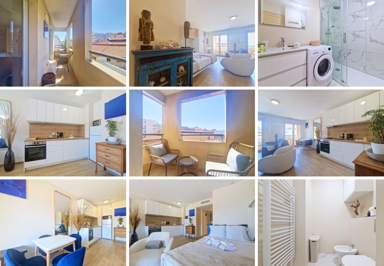 Studio à Nice - Nouveau! N&J  -  SABLE DORE  - Balcon - Proche mer