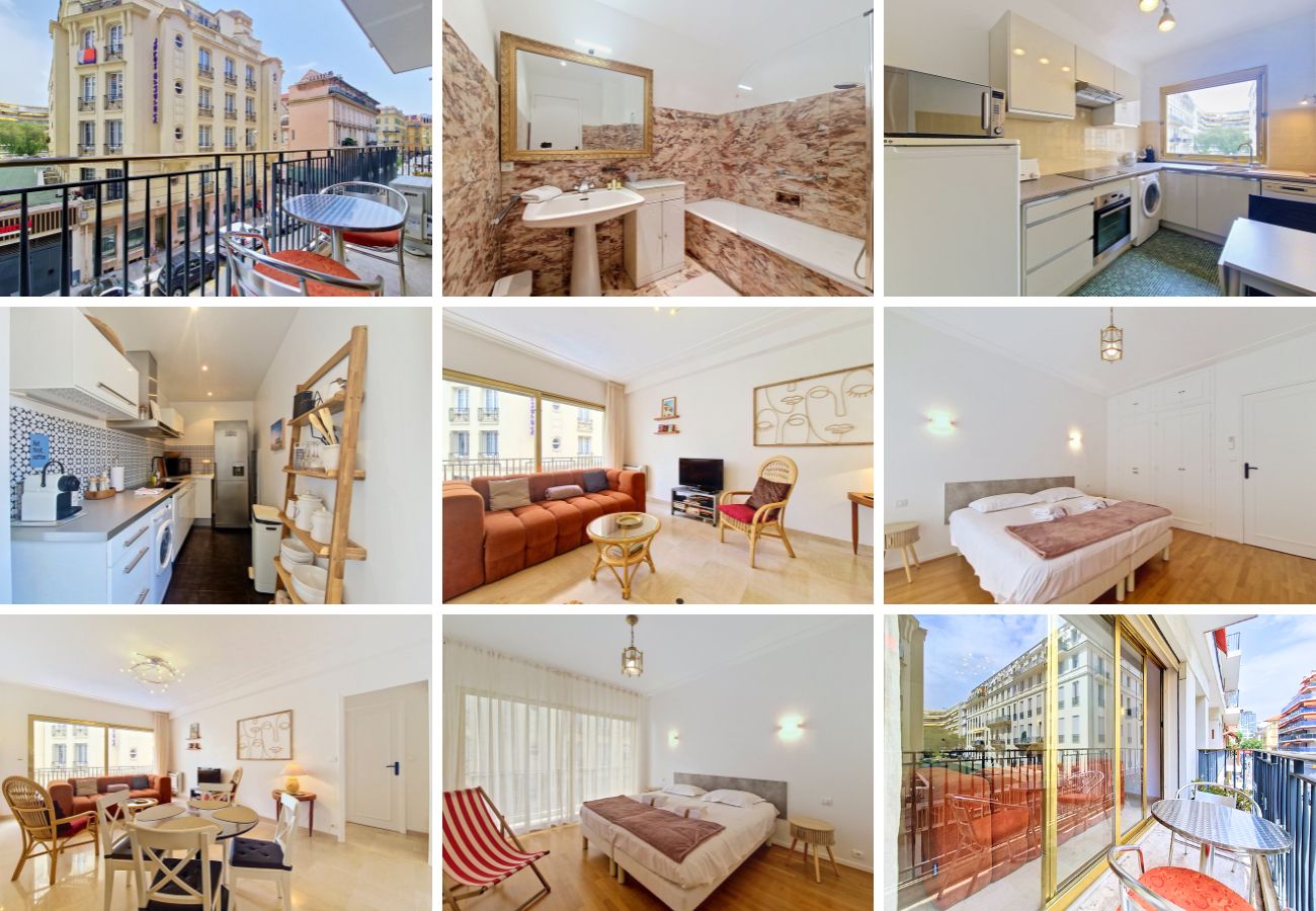 Appartement à Nice - Nouveau! N&J  - JOFFRE GRIMALDI  - Centre - Balcon