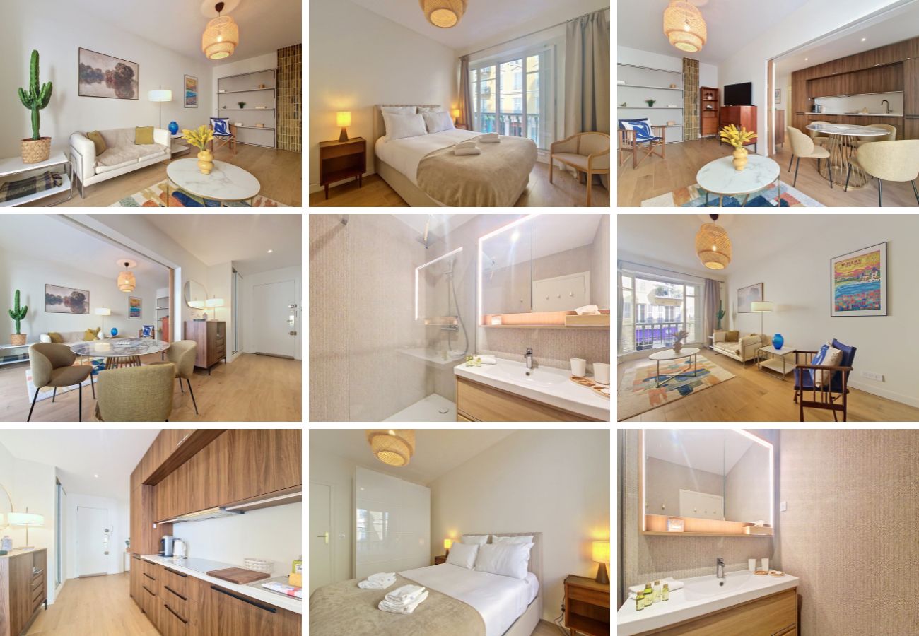Appartement à Nice - Nouveau! N&J  - COSY CERVANTES - Central - Spacieux